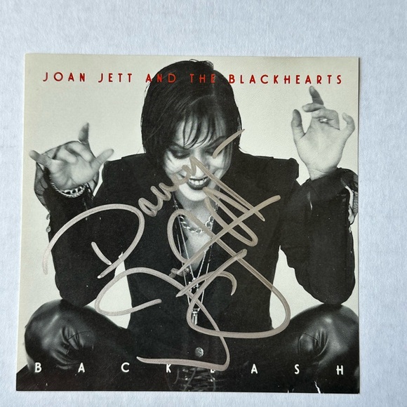 Other - Joan Jett autographed cd sleeve